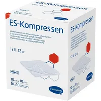 Hartmann ES-Kompressen steril 10x10cm Großpackung 12fach 10x10 st
