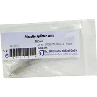 Dr. Junghans Pinzette Splitter Spitz 10.5cm 1 st
