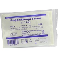 KERMA Verbandstoff GmbH AUGENKOMPRESSEN 5.8X7CM steril