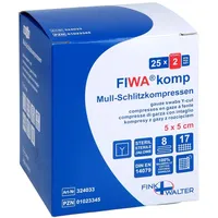 FINK & WALTER GMBH Schlitzkompressen steril 5x5cm 8-fach 25x2