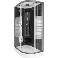 Home Deluxe Black Pearl Komplettduschkabine 120 x 80 cm