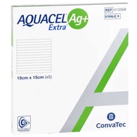 KOHLPHARMA GMBH Aquacel Ag+ Extra 15x15 cm Kompressen