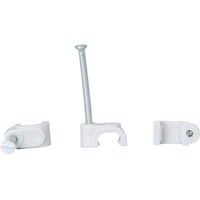 Kopp 346304082 Kabelschellen für 2-adrige Flachlitze (NYFAZ), mit Nägeln