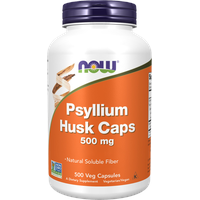 NOW Foods Psyllium Husk 500 mg Kapseln 500 St.