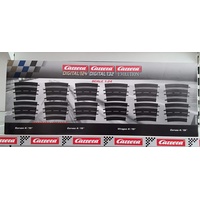 Carrera Evolution DIGITAL 124/132 Kurve 4/15 Grad 12er Pack
