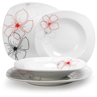 CreaTable Tropical Flowers Tafelservice 12-tlg.
