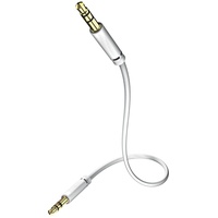 In-akustik Star Audiokabel 3,5mm Klinken-Stecker/Stecker Stereo 1,5m weiß