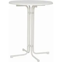 MFG Stehtisch Ø 85 x 110 cm weiß klappbar