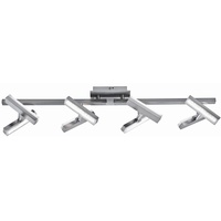 Just light. LED-Deckenleuchte 8-flg. stahl