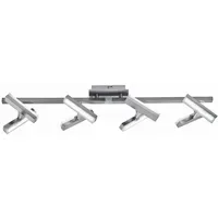 Just light. LED-Deckenleuchte 8-flg. stahl