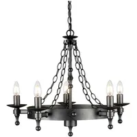 Elstead Lighting Warwick 5-flg. (WR5 GRAPHITE)