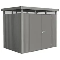 Biohort HighLine H2 2,75 x 1,95 m quarzgrau-metallic Doppeltür