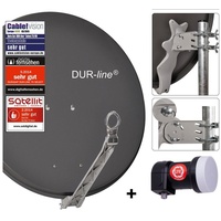 Dur-Line Select 75/80 anthrazit + Single LNB