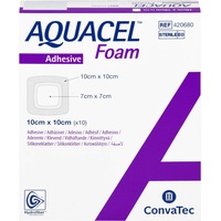 KOHLPHARMA GMBH Aquacel Foam adhäsiv 10x10 cm Verband