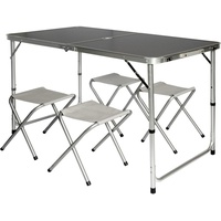 AMANKA Campingtischset dunkelgrau (15952)