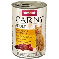 Animonda Carny Adult Rind, Huhn & Entenherzen 6 x