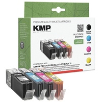 KMP kompatibel zu Canon PGI-570XL schwarz + CLI-571XL CMYK
