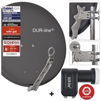 Dur-Line Select 75/80 anthrazit + Twin LNB