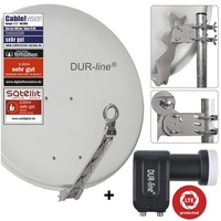 Dur-Line Select 75/80 hellgrau + DUR-line Twin LNB