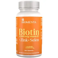 Biomenta Biotin + Zink + Selen Tabletten 365 St.