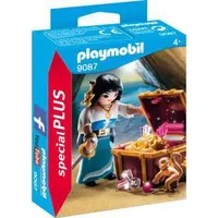 Playmobil Special Plus Piratin mit Schatztruhe 9087
