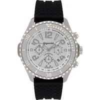 Gigandet Quarzuhr Chronograph Edelstahl Silikonband Silber Aquazone - G23-001