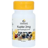 Warnke Vitalstoffe GmbH Kupfer 2 mg aus Kupfergluconat Tabletten