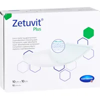 B2B Medical GmbH ZETUVIT Plus extrastarke Saugkompr.steril 10x10cm 10