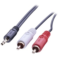 Lindy 35680 Cinch / Klinke Audio Anschlusskabel [2x Cinch-Stecker