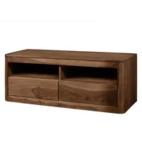 Massivmoebel24 Sheesham TV-Board 1280 mm smoked cherry