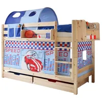 TICAA Etagenbett Marcel 90 x 200 cm Kiefer massiv