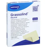 1001 Artikel Medical GRASSOLIND Salbenkompressen 5x5 cm steril 10