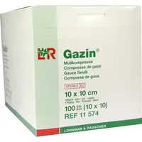 Lohmann & Rauscher Gazin Mullkompresse 10x10cm 12fach steril 10x10