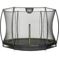 EXIT TOYS Silhouette Bodentrampolin 244 cm inkl. Sicherheitsnetz schwarz