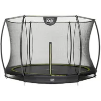 EXIT TOYS Silhouette Bodentrampolin 305 cm inkl. Sicherheitsnetz schwarz
