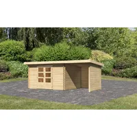 Karibu Bastrup 7 5,40 x 2,80 m natur inkl.