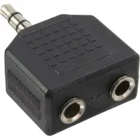 InLine Audioadapter Mini-Phone 3,5mm-Klinken-Stecker Stereo / 2x 3,5mm-Klinken-Buchse (99301)