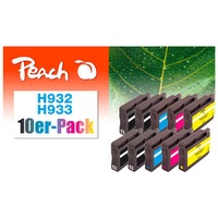 Peach kompatibel zu HP 932 4x schwarz + 933