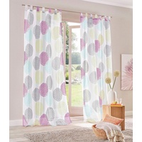 MY HOME Belem Schlaufen 140 x 145 cm blau