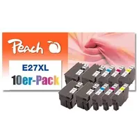 Peach kompatibel zu Epson 27XL 4x schwarz + 2x