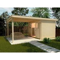 Weka Schiebetürhaus 225 A 5 x 2,99 m natur