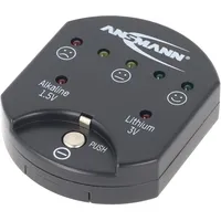 Ansmann Batterietester für Alkaline und Lithium Knopfzellen, der Knopfzellentester