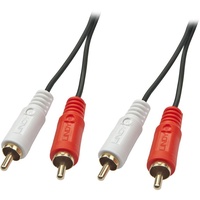 LINDY 35660 Cinch Audio Anschlusskabel [2x Cinch-Stecker - 2x