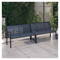 VidaXL Gartenbank 125 x 60,5 x 80,5 cm schwarz