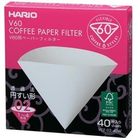 Hario V60 Filter Paper VCF-01–100M weiß 2x40