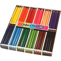 Creativ Company Buntstifte, Mine: 5 mm, verschiedene Farben, Jumbo,