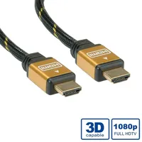Roline GOLD HDMI High Speed Kabel mit Ethernet, 7,5