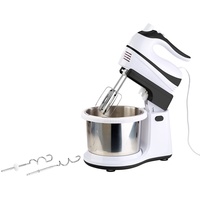 Rosenstein & Söhne Handmixer-Set: Rührständer Edelstahl-Schüssel