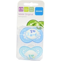 MAM Baby Original Silikon Mädchen 6-16 Monate 2 Stk.