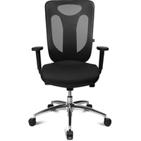 TOPSTAR Net Pro 100 mit Armlehnen schwarz/alu poliert